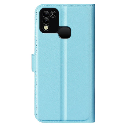 For Infinix Hot 11 Play Litchi Texture PU Leather Wallet Anti-drop Shell Flip Stand Phone Case