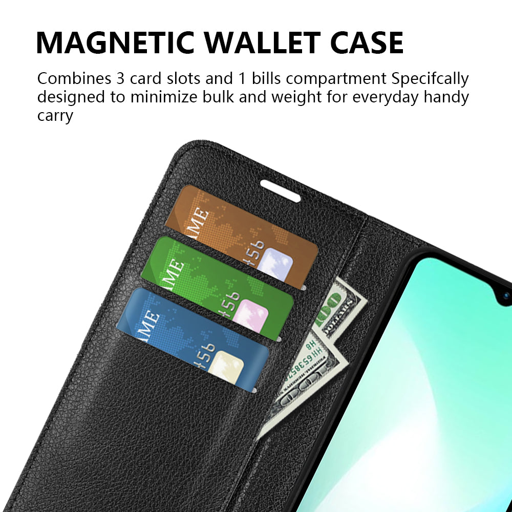 For Infinix Hot 11 Play Litchi Texture PU Leather Wallet Anti-drop Shell Flip Stand Phone Case