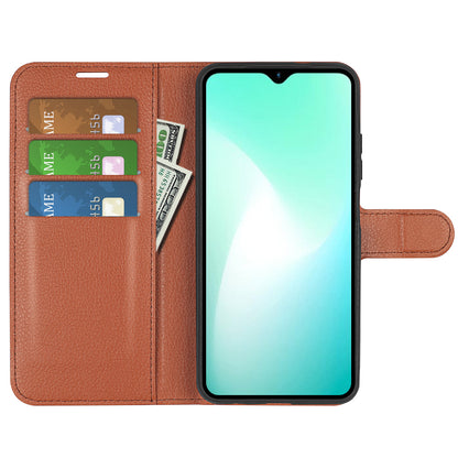 For Infinix Hot 11 Play Litchi Texture PU Leather Wallet Anti-drop Shell Flip Stand Phone Case