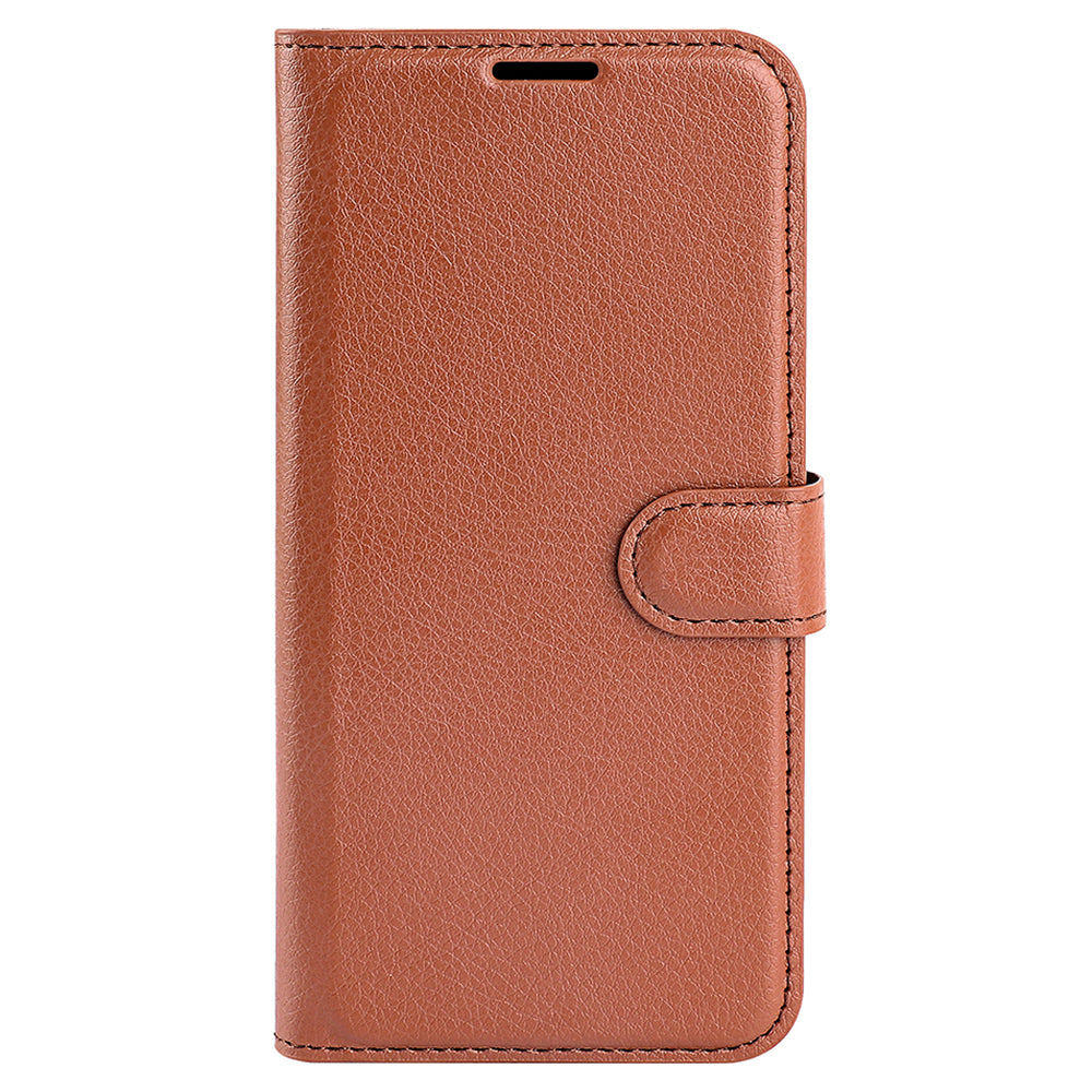 Phone Cover for Infinix Hot 11s , PU Leather Wallet Anti-drop Shell Flip Stand Litchi Texture Phone Case
