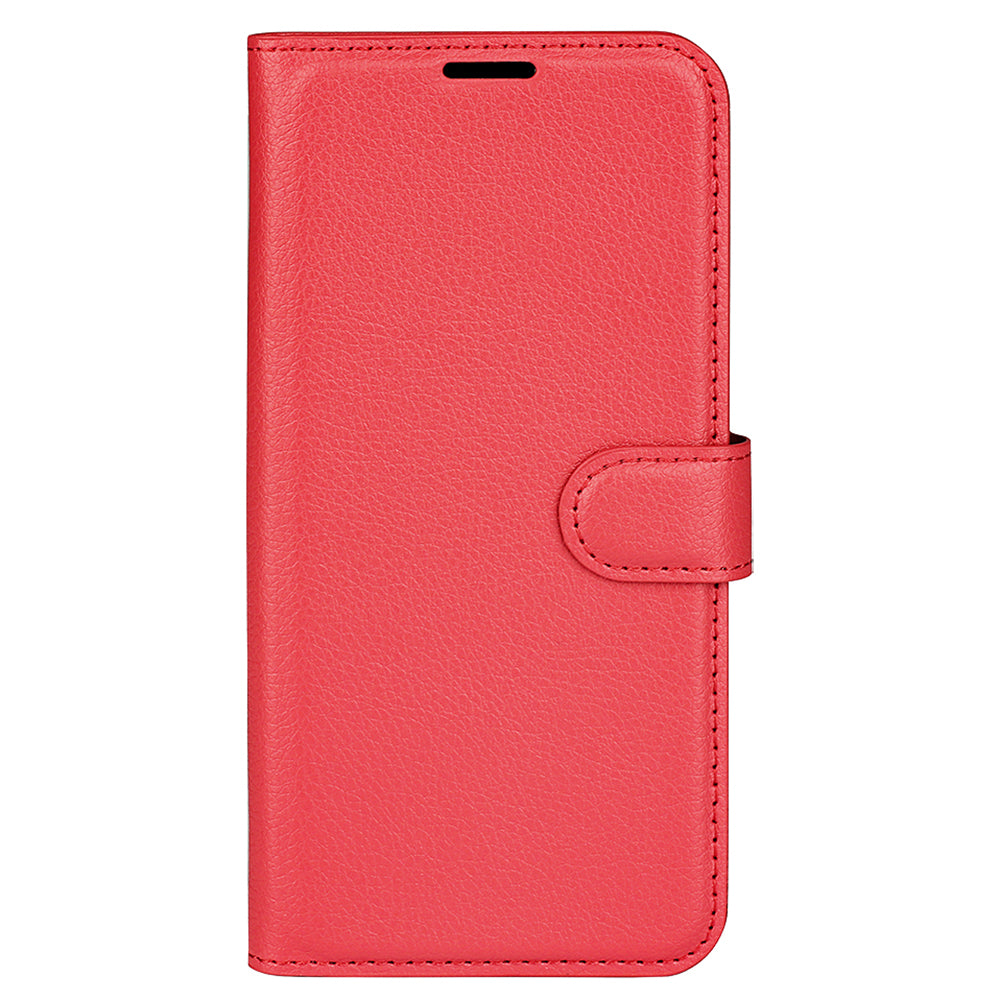 Phone Cover for Infinix Hot 11s , PU Leather Wallet Anti-drop Shell Flip Stand Litchi Texture Phone Case