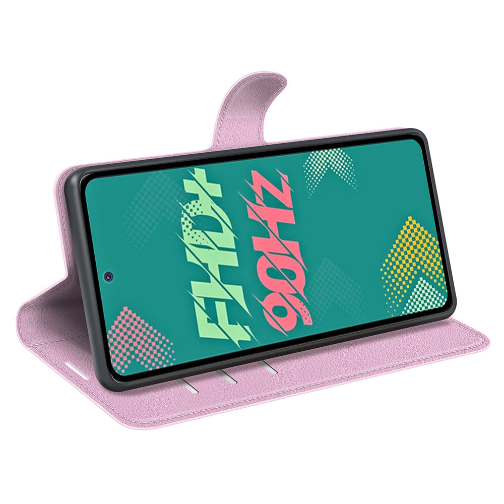 Phone Cover for Infinix Hot 11s , PU Leather Wallet Anti-drop Shell Flip Stand Litchi Texture Phone Case