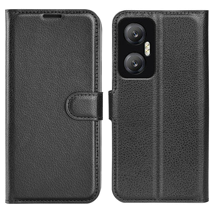For Infinix Hot 20 5G Anti-Scratch Phone Shell Litchi Texture PU Leather Wallet Anti-Drop Flip Stand Phone Case