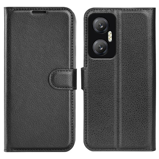 For Infinix Hot 20 5G Anti-Scratch Phone Shell Litchi Texture PU Leather Wallet Anti-Drop Flip Stand Phone Case