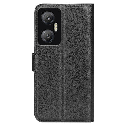 For Infinix Hot 20 5G Anti-Scratch Phone Shell Litchi Texture PU Leather Wallet Anti-Drop Flip Stand Phone Case