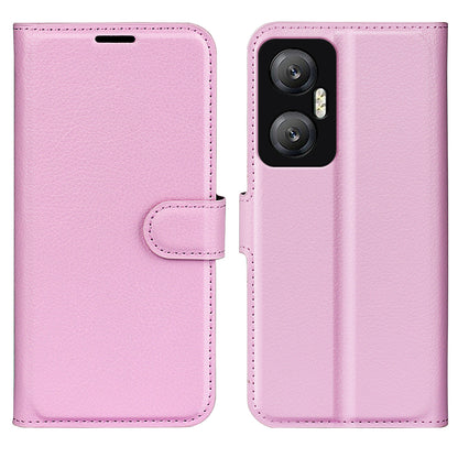 For Infinix Hot 20 5G Anti-Scratch Phone Shell Litchi Texture PU Leather Wallet Anti-Drop Flip Stand Phone Case