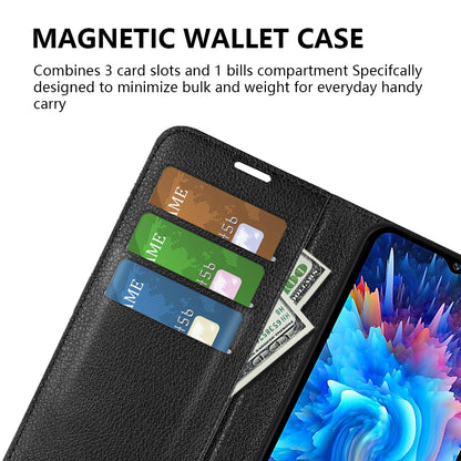 For Infinix Hot 20 5G Anti-Scratch Phone Shell Litchi Texture PU Leather Wallet Anti-Drop Flip Stand Phone Case