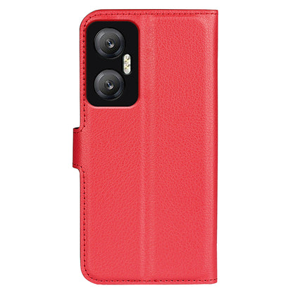 For Infinix Hot 20 5G Anti-Scratch Phone Shell Litchi Texture PU Leather Wallet Anti-Drop Flip Stand Phone Case