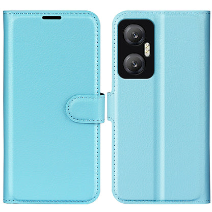 For Infinix Hot 20 5G Anti-Scratch Phone Shell Litchi Texture PU Leather Wallet Anti-Drop Flip Stand Phone Case