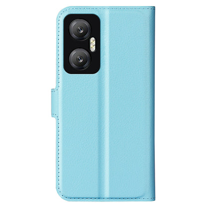 For Infinix Hot 20 5G Anti-Scratch Phone Shell Litchi Texture PU Leather Wallet Anti-Drop Flip Stand Phone Case