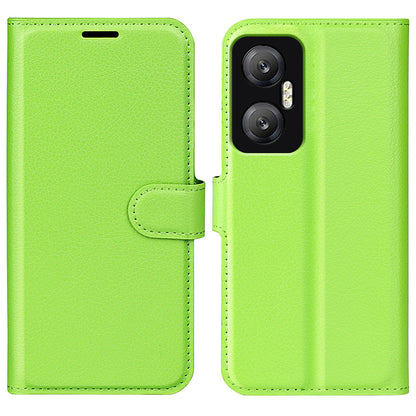 For Infinix Hot 20 5G Anti-Scratch Phone Shell Litchi Texture PU Leather Wallet Anti-Drop Flip Stand Phone Case