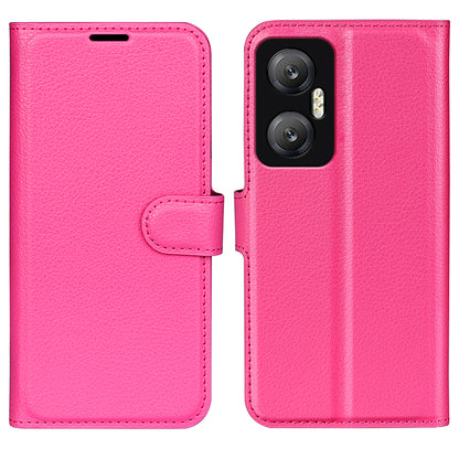 For Infinix Hot 20 5G Anti-Scratch Phone Shell Litchi Texture PU Leather Wallet Anti-Drop Flip Stand Phone Case