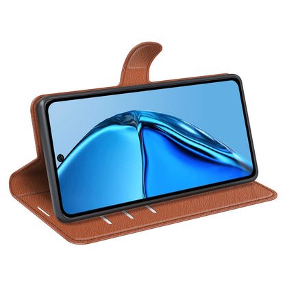 For Infinix Hot 20 4G Anti-drop Shell Flip Stand Phone Case Litchi Texture PU Leather Wallet