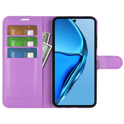 For Infinix Hot 20 4G Anti-drop Shell Flip Stand Phone Case Litchi Texture PU Leather Wallet