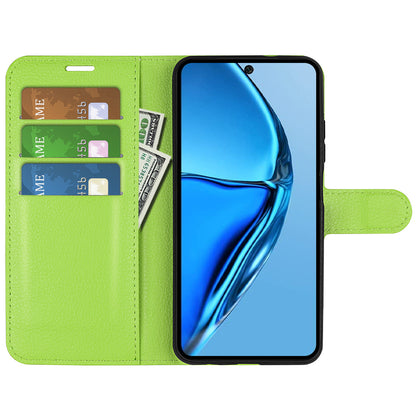 For Infinix Hot 20 4G Anti-drop Shell Flip Stand Phone Case Litchi Texture PU Leather Wallet