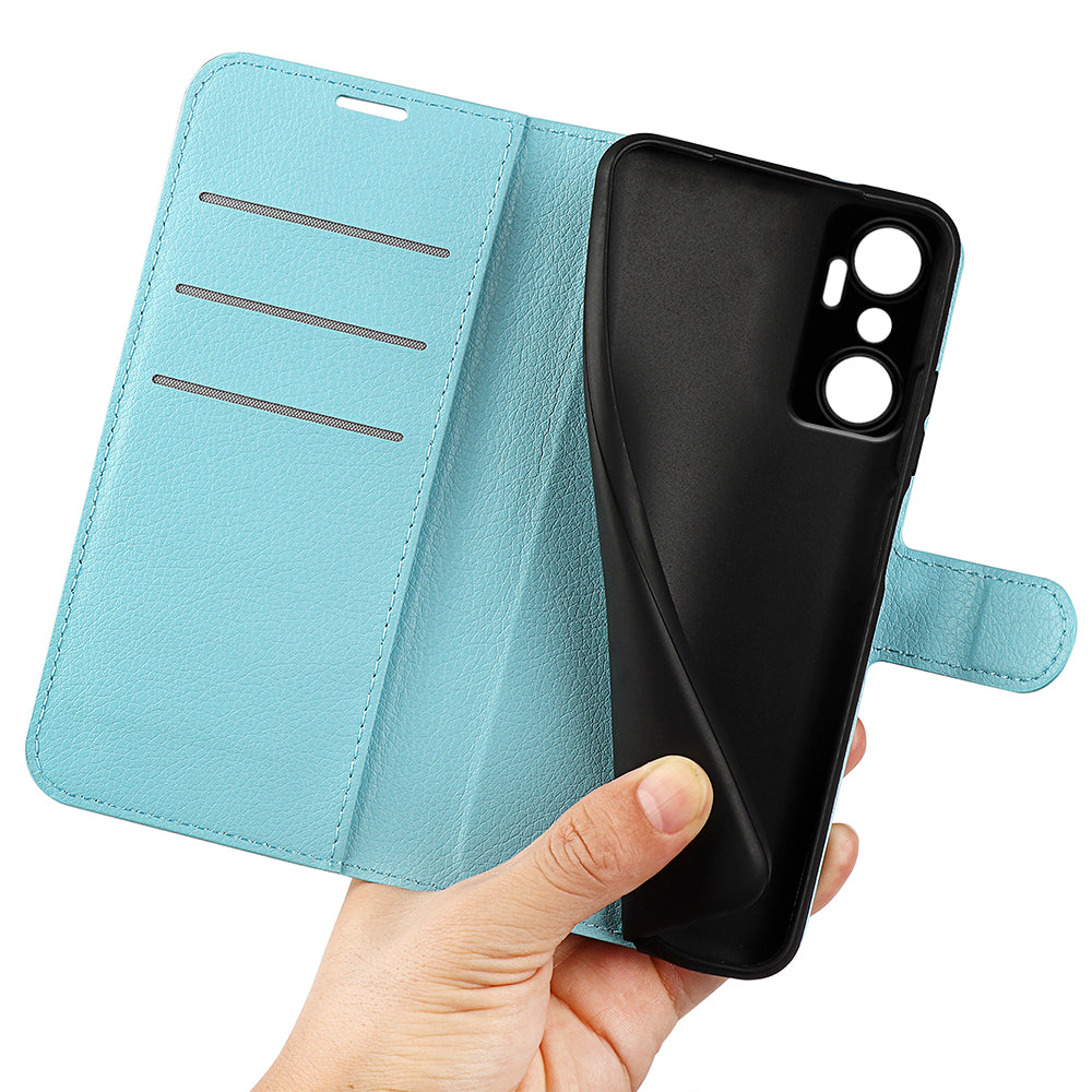 For Infinix Hot 20 4G Anti-drop Shell Flip Stand Phone Case Litchi Texture PU Leather Wallet