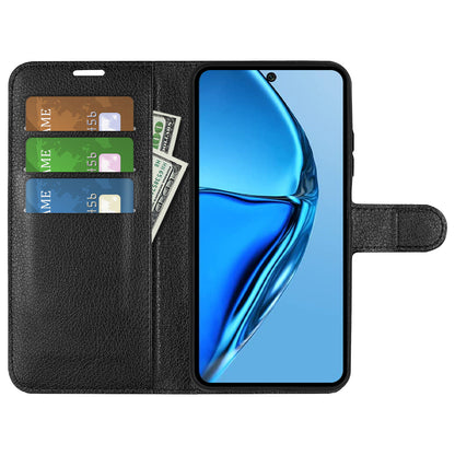For Infinix Hot 20 4G Anti-drop Shell Flip Stand Phone Case Litchi Texture PU Leather Wallet