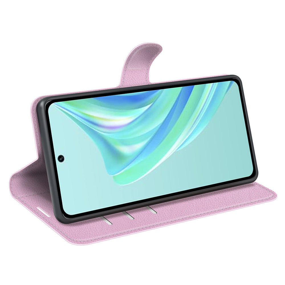 Cell Phone Case For Infinix Hot 20i 4G Litchi Texture Wallet Flip Stand PU Leather Phone Cover