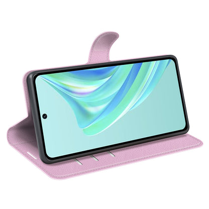 Cell Phone Case For Infinix Hot 20i 4G Litchi Texture Wallet Flip Stand PU Leather Phone Cover