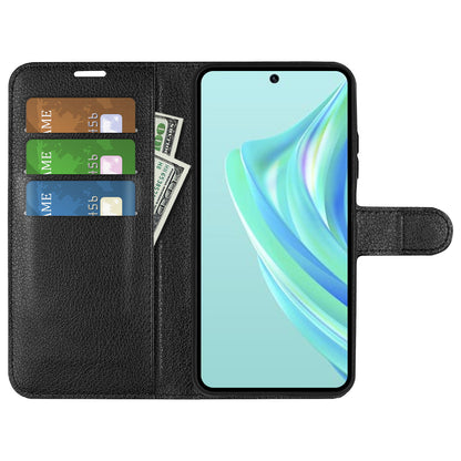 Cell Phone Case For Infinix Hot 20i 4G Litchi Texture Wallet Flip Stand PU Leather Phone Cover