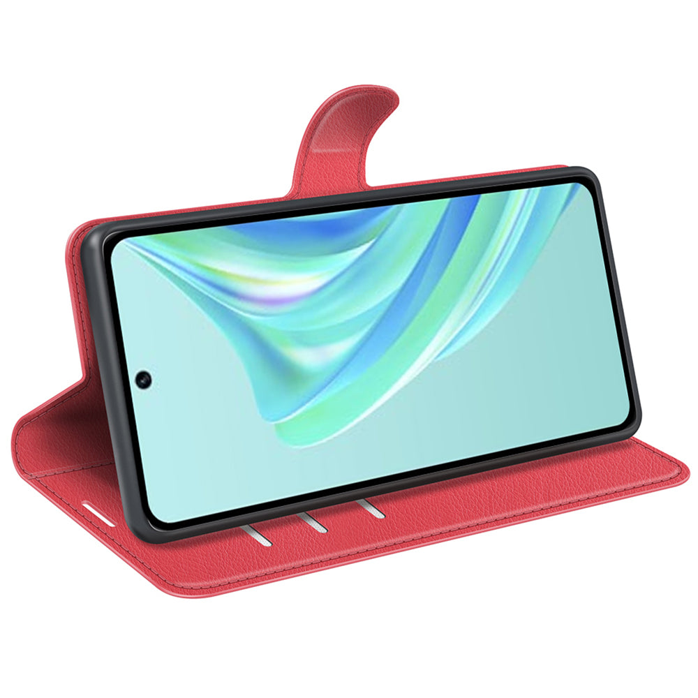 Cell Phone Case For Infinix Hot 20i 4G Litchi Texture Wallet Flip Stand PU Leather Phone Cover