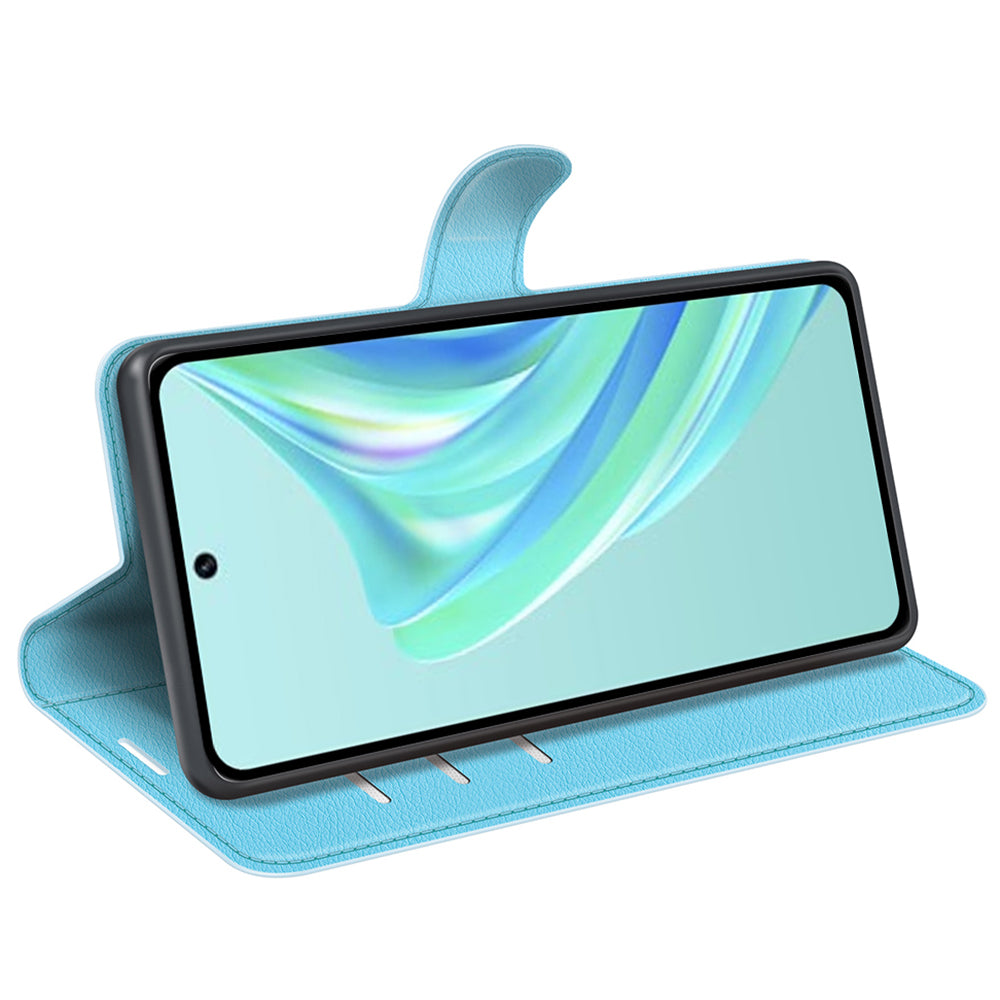 Cell Phone Case For Infinix Hot 20i 4G Litchi Texture Wallet Flip Stand PU Leather Phone Cover