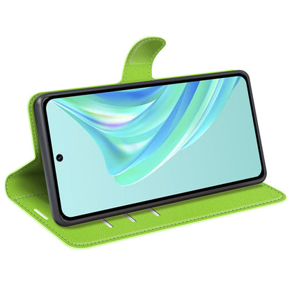 Cell Phone Case For Infinix Hot 20i 4G Litchi Texture Wallet Flip Stand PU Leather Phone Cover