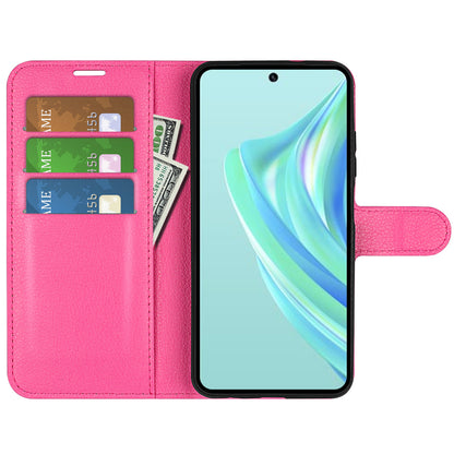 Cell Phone Case For Infinix Hot 20i 4G Litchi Texture Wallet Flip Stand PU Leather Phone Cover