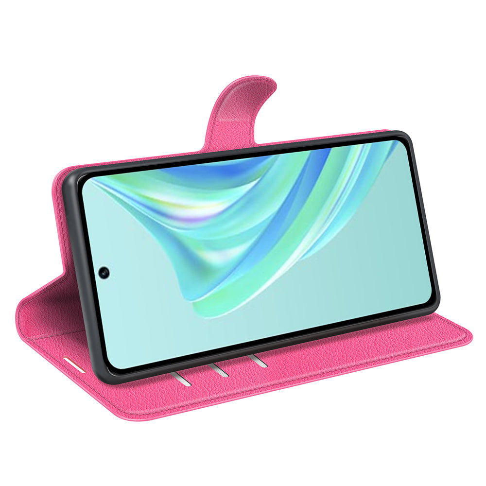 Cell Phone Case For Infinix Hot 20i 4G Litchi Texture Wallet Flip Stand PU Leather Phone Cover