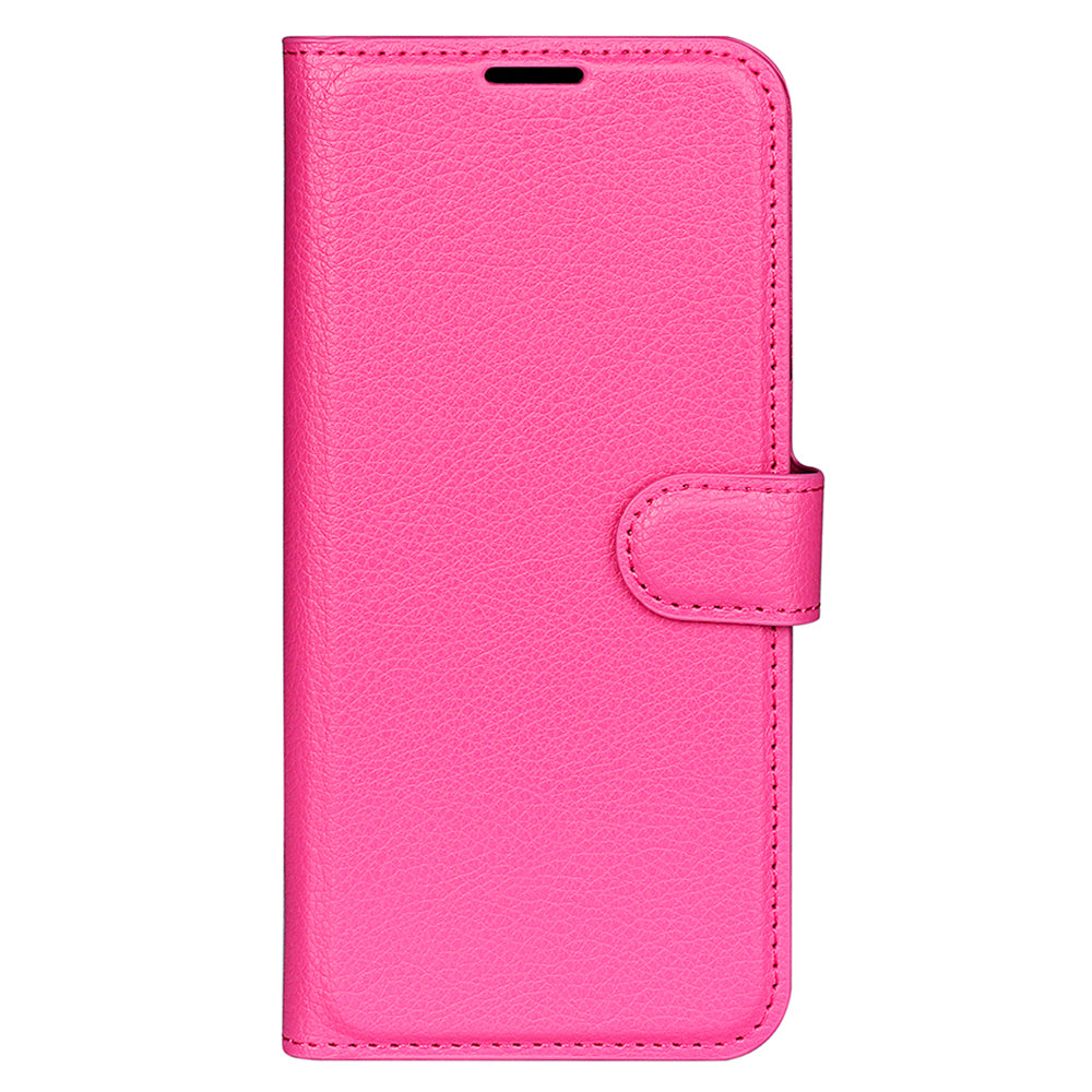 Cell Phone Case For Infinix Hot 20i 4G Litchi Texture Wallet Flip Stand PU Leather Phone Cover