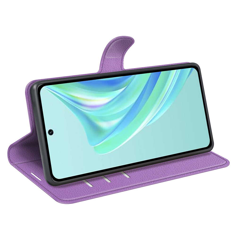 Cell Phone Case For Infinix Hot 20i 4G Litchi Texture Wallet Flip Stand PU Leather Phone Cover