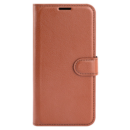 Cell Phone Case For Infinix Hot 20i 4G Litchi Texture Wallet Flip Stand PU Leather Phone Cover