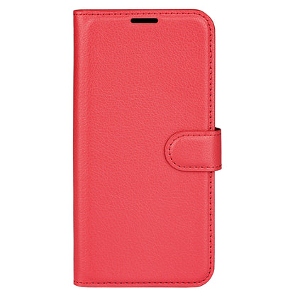 Litchi Texture Phone Cover Wallet for Infinix Hot 12 Play 4G , Anti-drop Shell Flip Stand Phone Case