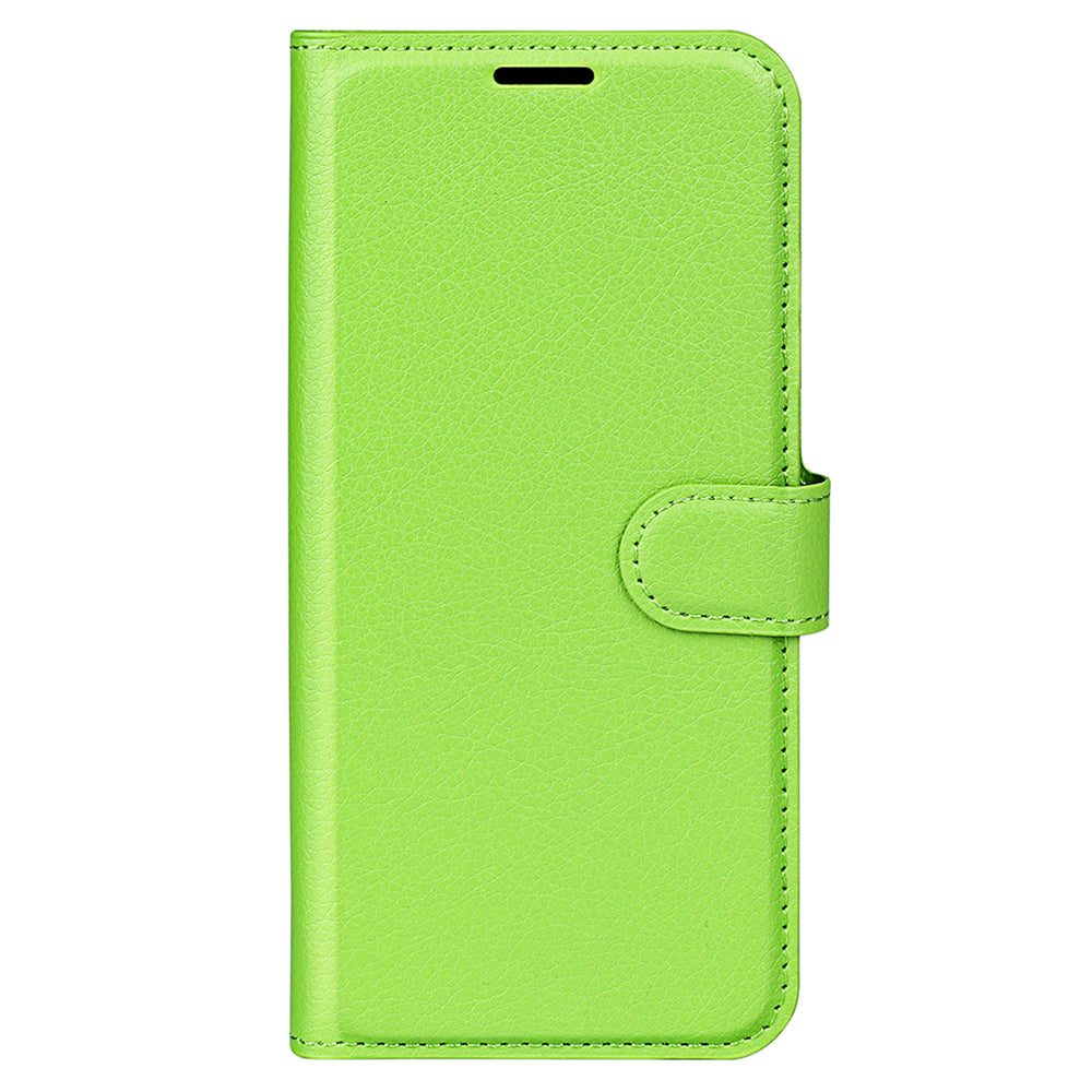 Litchi Texture Phone Cover Wallet for Infinix Hot 12 Play 4G , Anti-drop Shell Flip Stand Phone Case