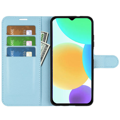 For Infinix Smart 6 Wallet Anti-drop Shell Litchi Texture PU Leather Flip Stand Phone Case Cover