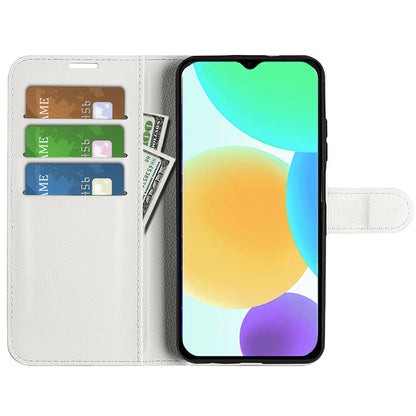For Infinix Smart 6 Wallet Anti-drop Shell Litchi Texture PU Leather Flip Stand Phone Case Cover