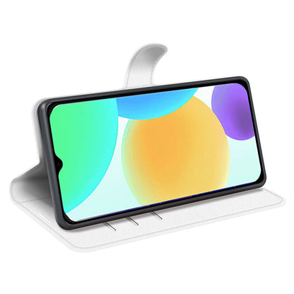 For Infinix Smart 6 Wallet Anti-drop Shell Litchi Texture PU Leather Flip Stand Phone Case Cover
