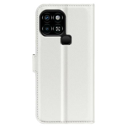 For Infinix Smart 6 Wallet Anti-drop Shell Litchi Texture PU Leather Flip Stand Phone Case Cover