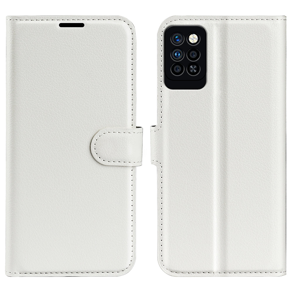 For Infinix Note 10 Pro Litchi Texture PU Leather Wallet Anti-drop Shell Flip Stand Phone Case