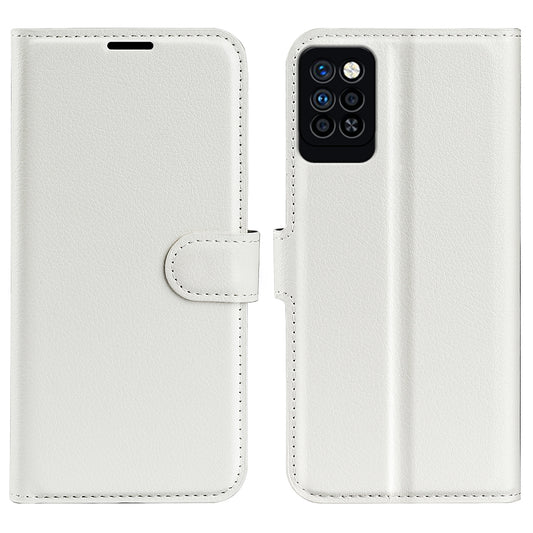 For Infinix Note 10 Pro Litchi Texture PU Leather Wallet Anti-drop Shell Flip Stand Phone Case