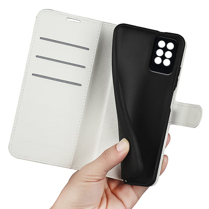 For Infinix Note 10 Pro Litchi Texture PU Leather Wallet Anti-drop Shell Flip Stand Phone Case