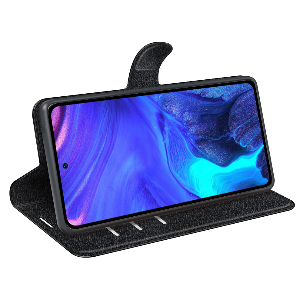 For Infinix Note 10 Pro Litchi Texture PU Leather Wallet Anti-drop Shell Flip Stand Phone Case