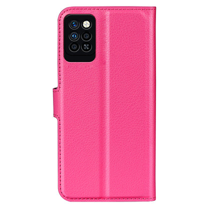 For Infinix Note 10 Pro Litchi Texture PU Leather Wallet Anti-drop Shell Flip Stand Phone Case