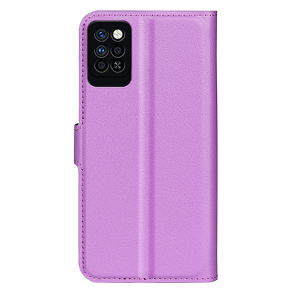 For Infinix Note 10 Pro Litchi Texture PU Leather Wallet Anti-drop Shell Flip Stand Phone Case