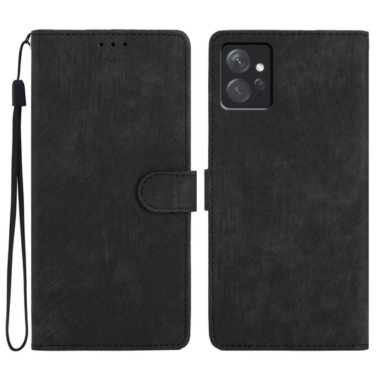 Leather Phone Case for Xiaomi Redmi Note 12 4G , Skin-touch Wallet Stand Cover