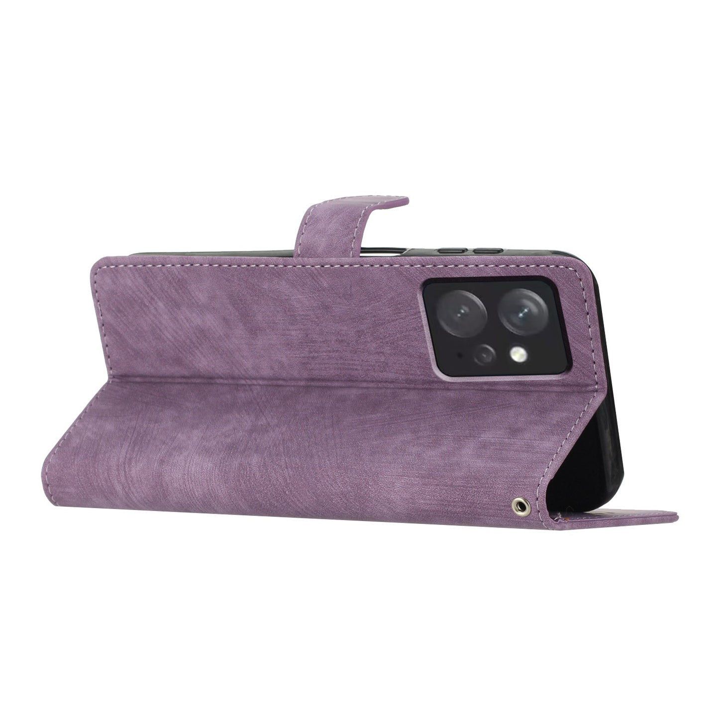 Leather Phone Case for Xiaomi Redmi Note 12 4G , Skin-touch Wallet Stand Cover