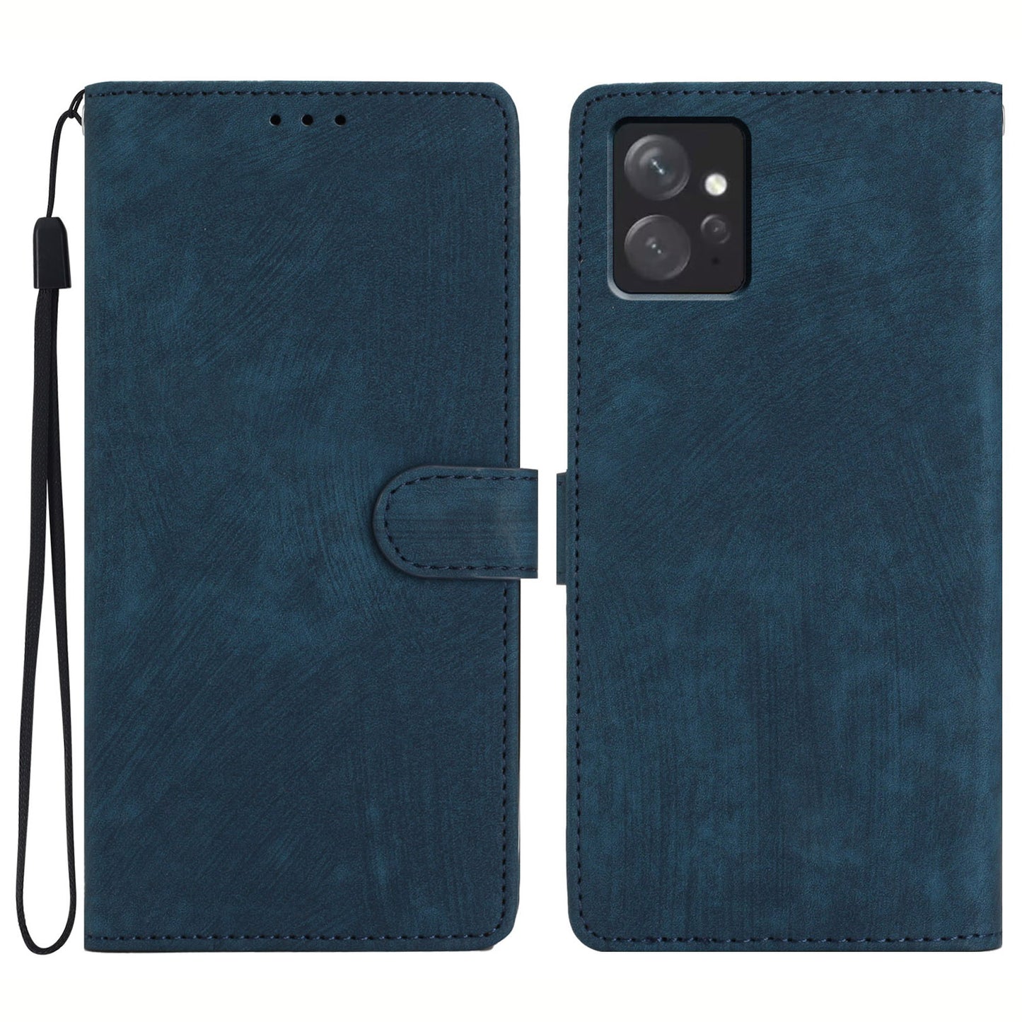 Leather Phone Case for Xiaomi Redmi Note 12 4G , Skin-touch Wallet Stand Cover