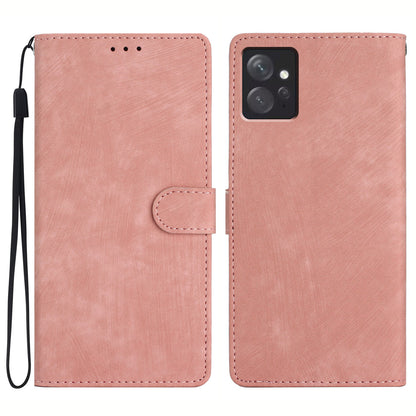 Leather Phone Case for Xiaomi Redmi Note 12 4G , Skin-touch Wallet Stand Cover