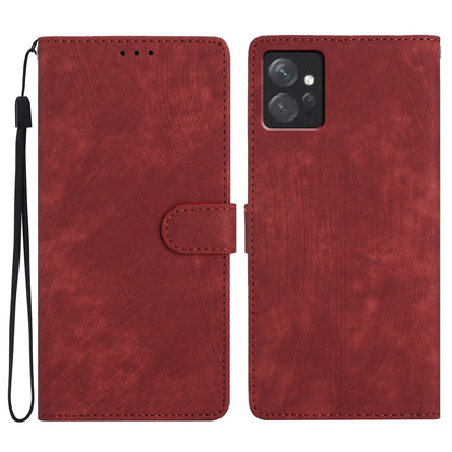 Leather Phone Case for Xiaomi Redmi Note 12 4G , Skin-touch Wallet Stand Cover