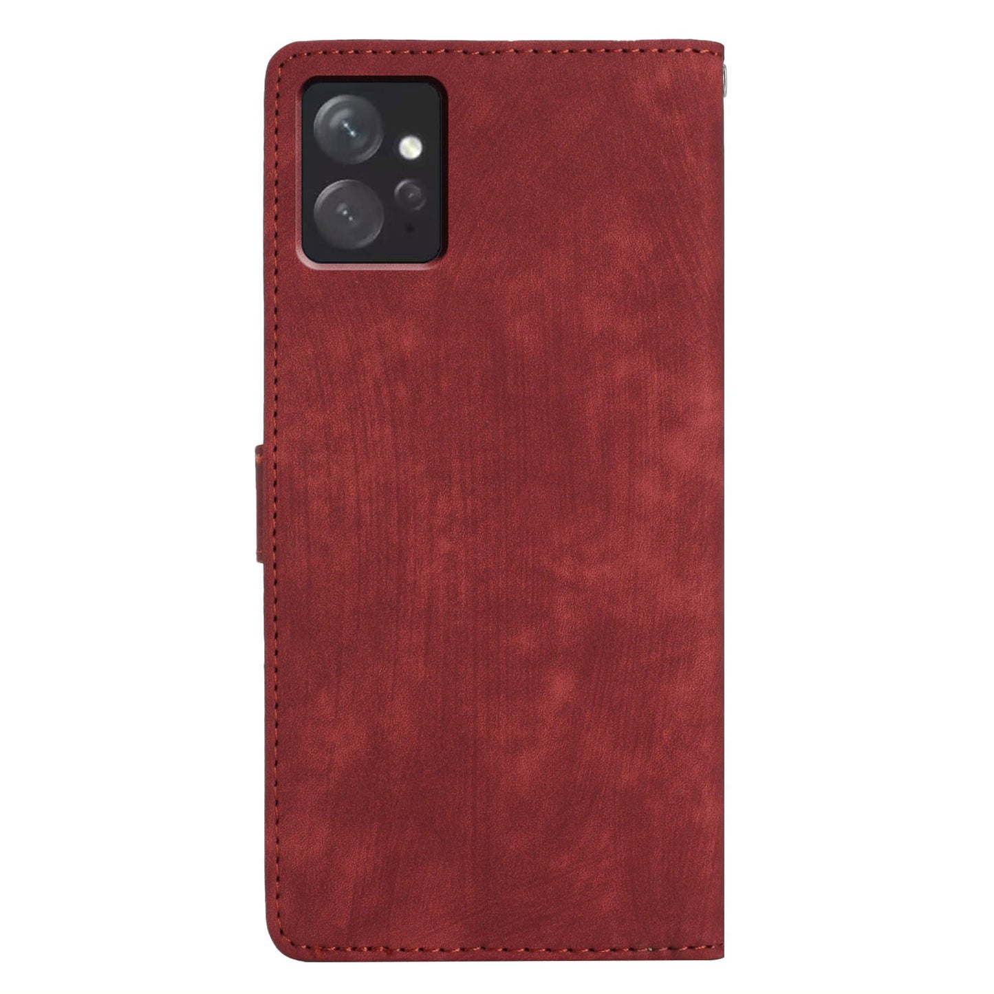 Leather Phone Case for Xiaomi Redmi Note 12 4G , Skin-touch Wallet Stand Cover
